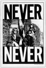 never never band black and white band cover with 4 band members wearing sunglasses