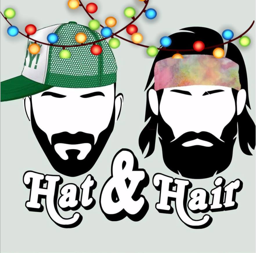 hat and hair logo